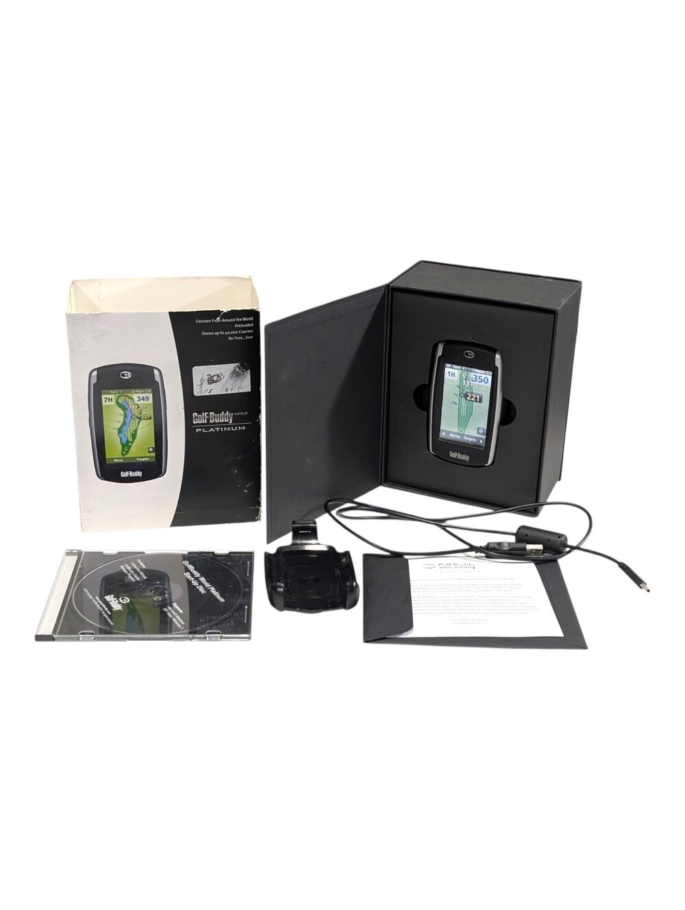 Golf Buddy Platinum GPS Golf Rangefinder Black Boxed Good